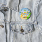 Surf's up boy Birthday Party Button (Beispiel)