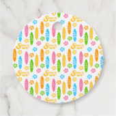 Surf's up boy Birthday Party Geschenkanhänger (Rückseite)