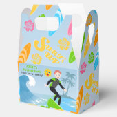 Surf's up boy Birthday Party Geschenkschachtel (Geöffnet)