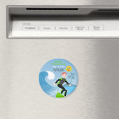 Surf's up boy Birthday Party Magnet (In Situ (Geschirrspüler))