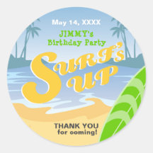Surf's up boy Birthday Party