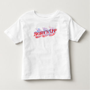 Surf's Up Boy's Red & Blue Surfing T - Shirt