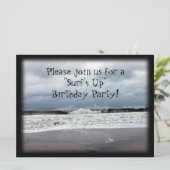 "Surf's Up" Geburtstagsparty Einladung (Stehend Vorderseite)