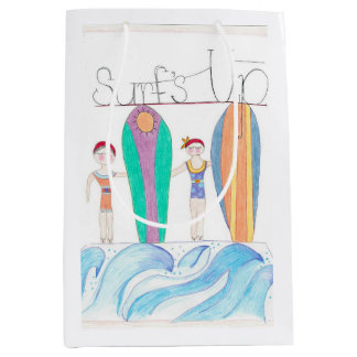 Surfs Up-Geschenktasche Mittlere Geschenktüte