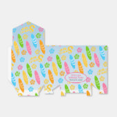 Surf's up Girly Birthday Party Geschenkschachtel (Ungefaltet)