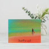 "Surf's up!" Karte (Stehend Vorderseite)
