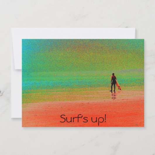 "Surf's up!" Karte (Vorderseite)