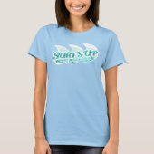 Surf's Up Ladys Wasserwellen oben T-Shirt (Vorderseite)