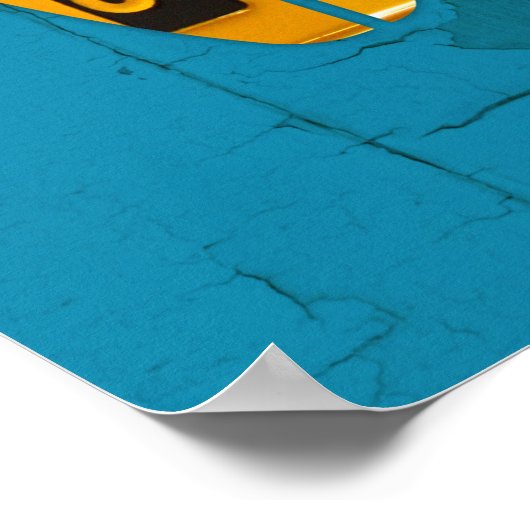 Surf's Up License Plate Art Poster (Ecke)