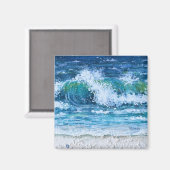 "Surf's Up" Magnet © Mary E Smith (Vorderseite/Rückseite)