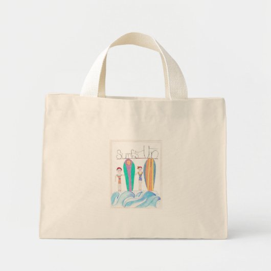 Surfs Up Mini-Tasche Mini Stoffbeutel (Vorne)