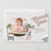 Surf's Up Ocean Geburtstag Danke Karte (Vorderseite)