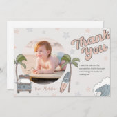 Surf's Up Ocean Geburtstag Danke Karte (Vorne/Hinten)