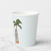 Surf's Up Ocean Wave Birthday Paper Cups Pappbecher (Links)