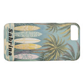 Surf's Up, Pastellstil Personalisiert Case-Mate iPhone Hülle (Rückseite (Horizontal))