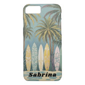 Surf's Up, Pastellstil Personalisiert Case-Mate iPhone Hülle (Rückseite)
