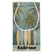 Surf's Up, Pastellstil Personalisiert Kleine Geschenktüte (Rückseite)