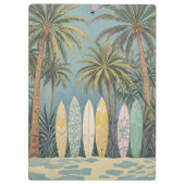 Surf's Up, Pastellstil Personalisiert Klemmbrett (Rückseite)