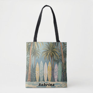 Surf's Up, Pastellstil Personalisiert Tasche
