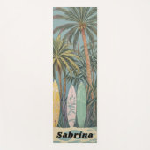 Surf's Up, Pastellstil Personalisiert Yogamatte (Vorderseite)
