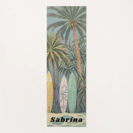 Surf's Up, Pastellstil Personalisiert Yogamatte