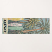 Surf's Up, Pastellstil Personalisiert Yogamatte (Vorderseite (Horizontal))
