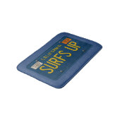 Surfs Up Retro 1969 California Nummernschild Surf Badematte (Schrägansicht)