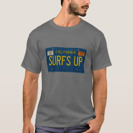 Surfs Up Retro 1969 California Nummernschild Surfe T-Shirt