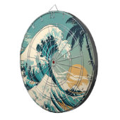 Surf's Up Retro Wave Design Classic California Dartscheibe (Vorderseite rechts)
