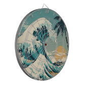 Surf's Up Retro Wave Design Classic California Dartscheibe (Vorderseite Links)