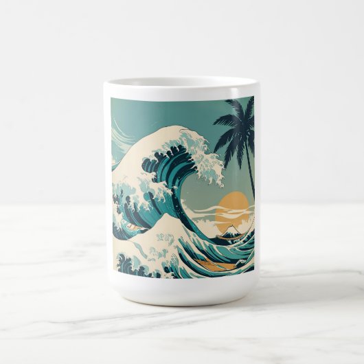 Surf's Up Retro Wave Design Classic California Kaffeetasse (Mittel)