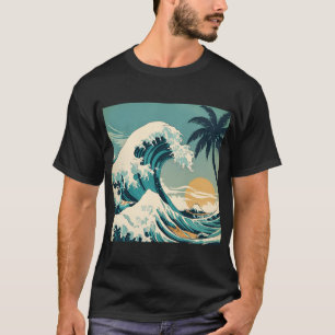 Surf's Up Retro Wave Design Classic California T-Shirt