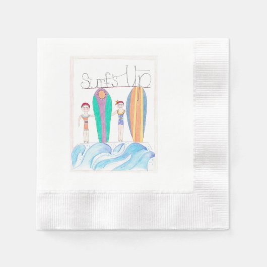 Surfs Up Servietten (Vorderseite)