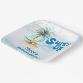 Surf's Up Summer Beach Geburtstagsparty Pappteller (Gewinkelt)