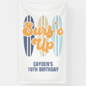 Surf's Up Surfboard Strand Geburtstag Banner (Vertikal)