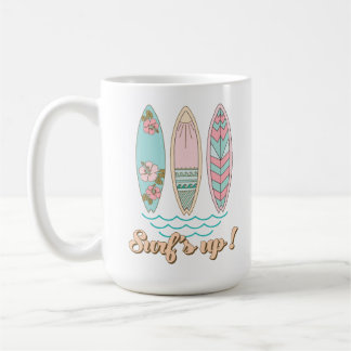 Surf's Up Surfboards Sommer Strand Leben Kaffeetasse