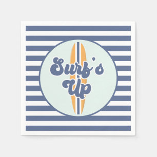 Surf's Up Surfbrett Strand Geburtstag Serviette