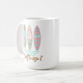 Surf's Up Surfbretter Summer Beach Life Kaffeetasse (Vorderseite Links)