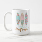Surf's Up Surfbretter Summer Beach Life Kaffeetasse (Links)