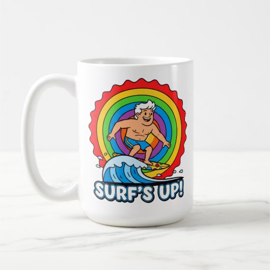 Surf's Up Surfen Kaffeetasse (Links)