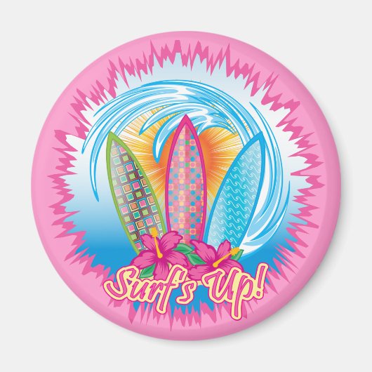 Surf's Up - Surfer Girl Magnet (Vorne)