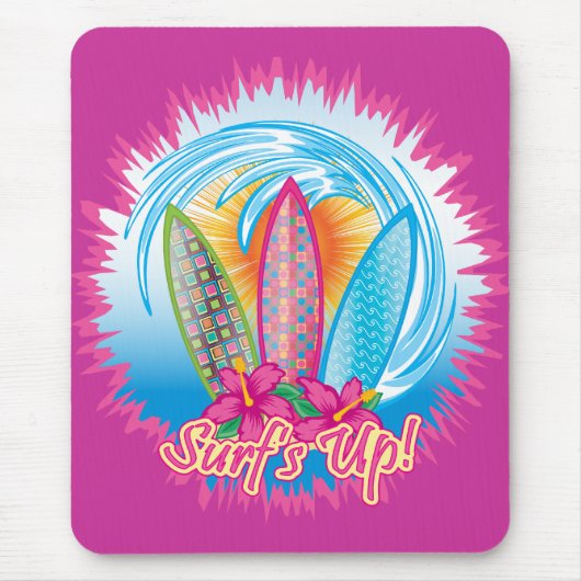 Surf's Up - Surfer Girl Mousepad (Vorne)