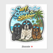 Surfsand und Sabber Aufkleber (Blatt)