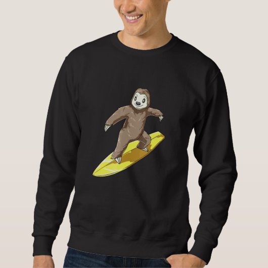 Surfschläger auf Surfbrett Sweatshirt (Vorderseite)