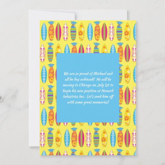 Surfschule Einladung (Rückseite)