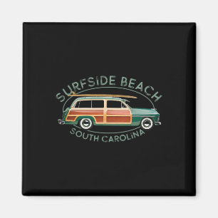 Surfside Beach South Carolina Vintage Surfen Desi Magnet