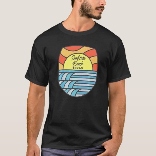 Surfside Beach Texas Tx Atlantischer Sonnenaufgang T-Shirt (Vorderseite)