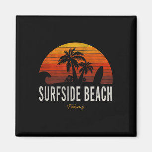 Surfside Beach Tx Texas Beach Palms Urlaubsurf Magnet