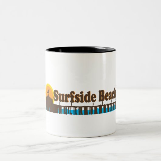 Surfside Strand Zweifarbige Tasse (Mittel)