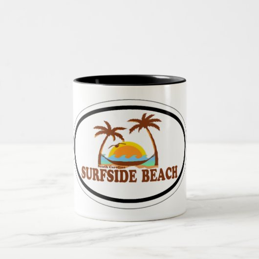 Surfside Strand Zweifarbige Tasse (Mittel)